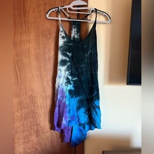 Blue Life tie dye mini dress